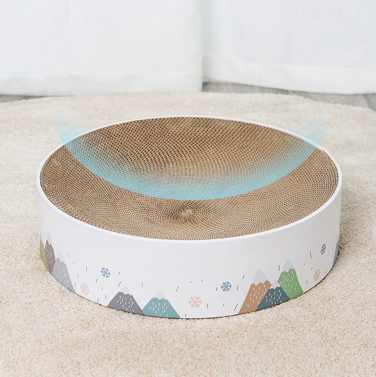 Durable Recycle Board for Furniture Protection, Corrugated Scratch Pad, Cat Scratching Lounge Bed