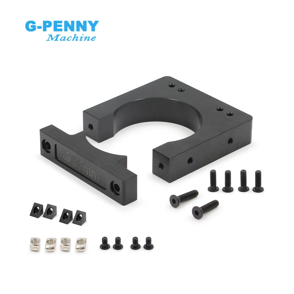 G-Penny Open builds Open construction 65mm/80mm Fixture Aluminum Clamping Bracket For CNC Spindle Motor