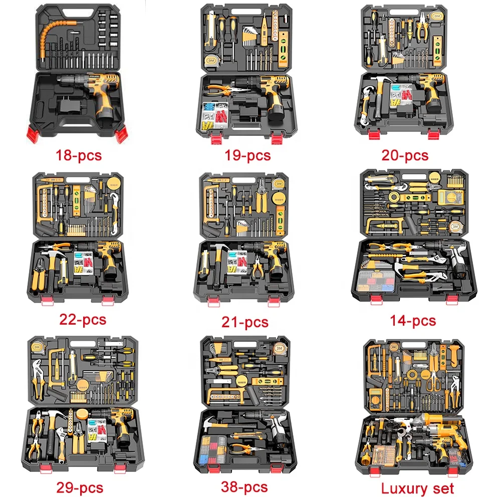 Electrician Dedicated Waterproof Plastic Multi-function Home Hardware Tool Kit