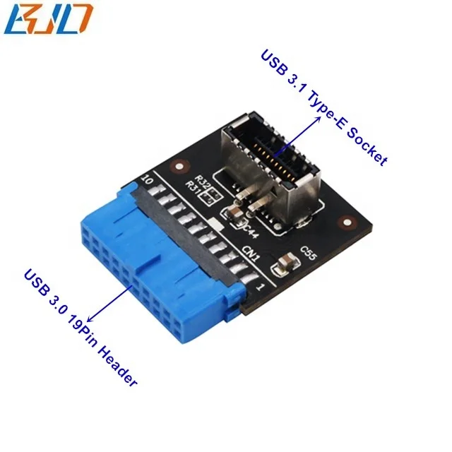 Новое поступление USB 19-Pin USB3.0 заголовок к USB 3,1 TYPE-E Передняя панель расширения переходная карта