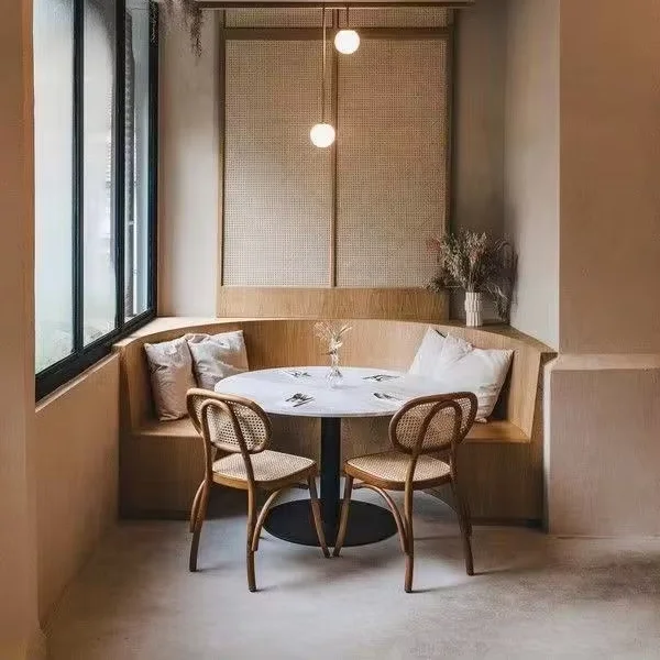 Fashion Commercial Furniture Fast Food Shop Furniture Kitchen Marble Restaurant Dining Table With Metal Legs