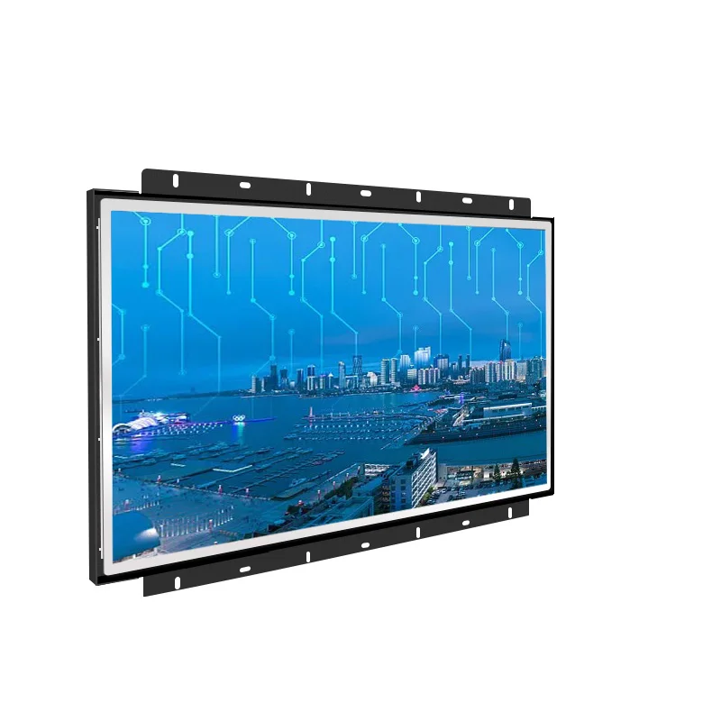 metal case embedded high brightness outdoor 17 inch lcd open frame monitor