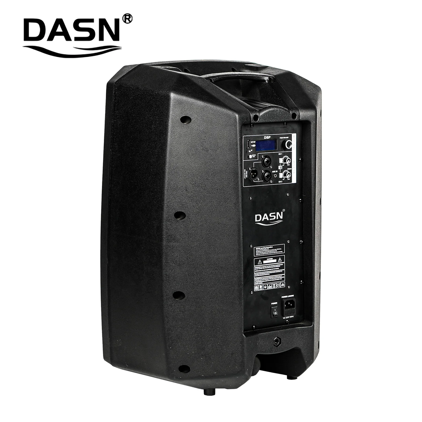 DASN SCK15DC 15 дюймов 2-500 Вт RMS DSP профессиональная активная пластиковая полночастотная система PA динамик DJ сценический домашний звук аудио