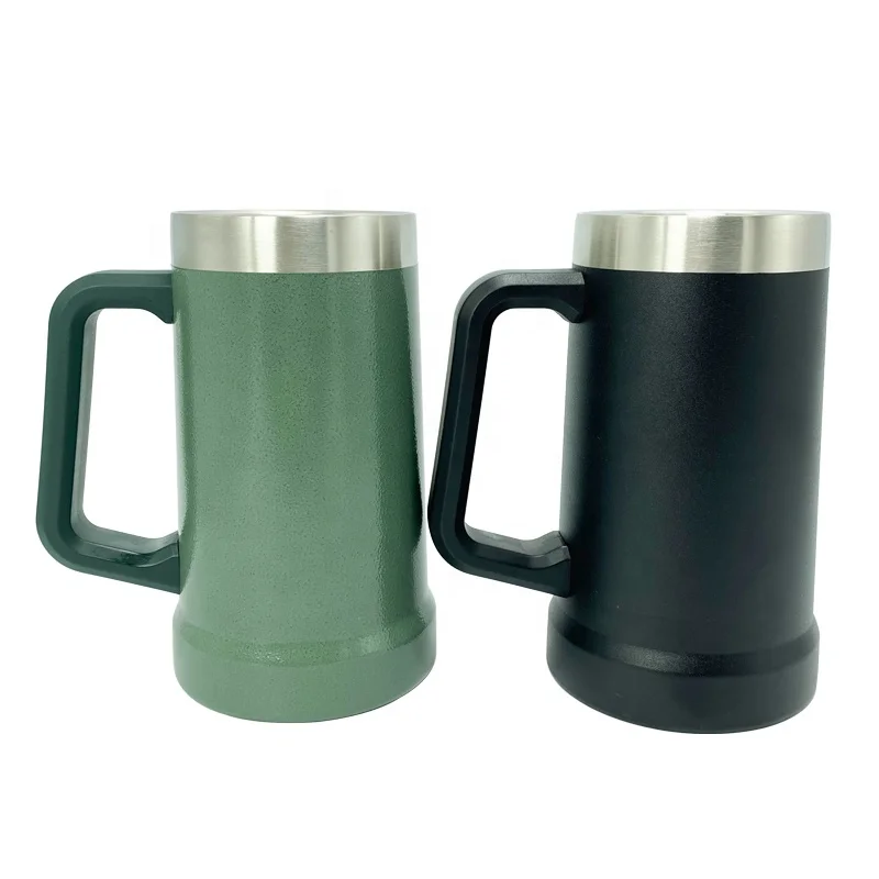 Stanley adventure big grip double wall vacuum insulated dishwasher safe bpa free beer stein with handle