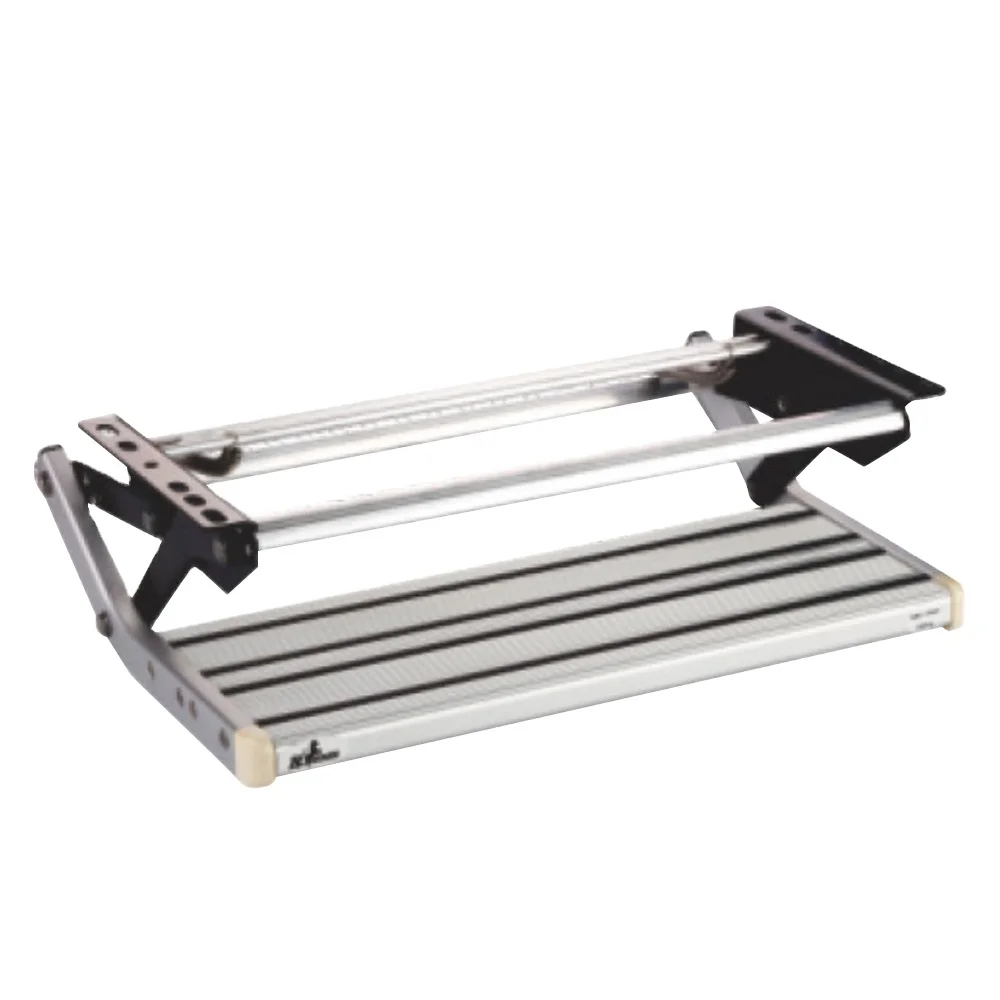 RV Step Manual Type  Max Load 200KG Installation Size 527mm Aluminum Step Material Trailer Step