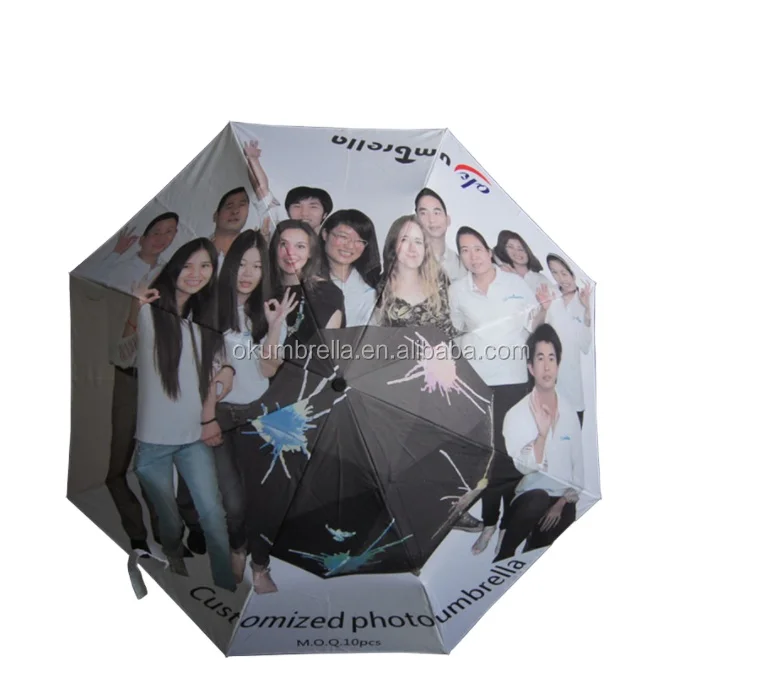 Ok Umbrella 2022 new wholesale INS unique design full phase printing 8 fracture folding umbrella