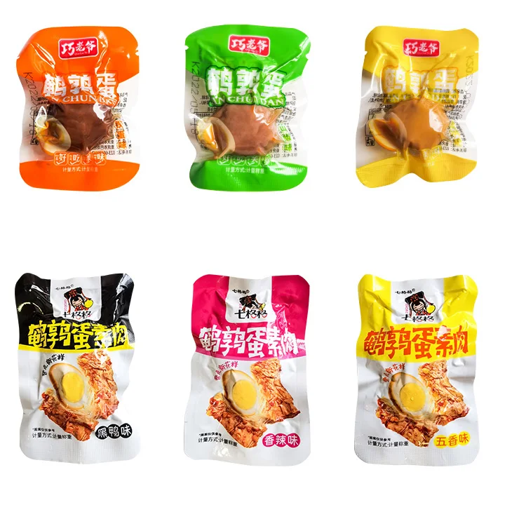Spot Wholesale Shellless Ready To Eat Baked Quail Egg Snack Spicy Snack