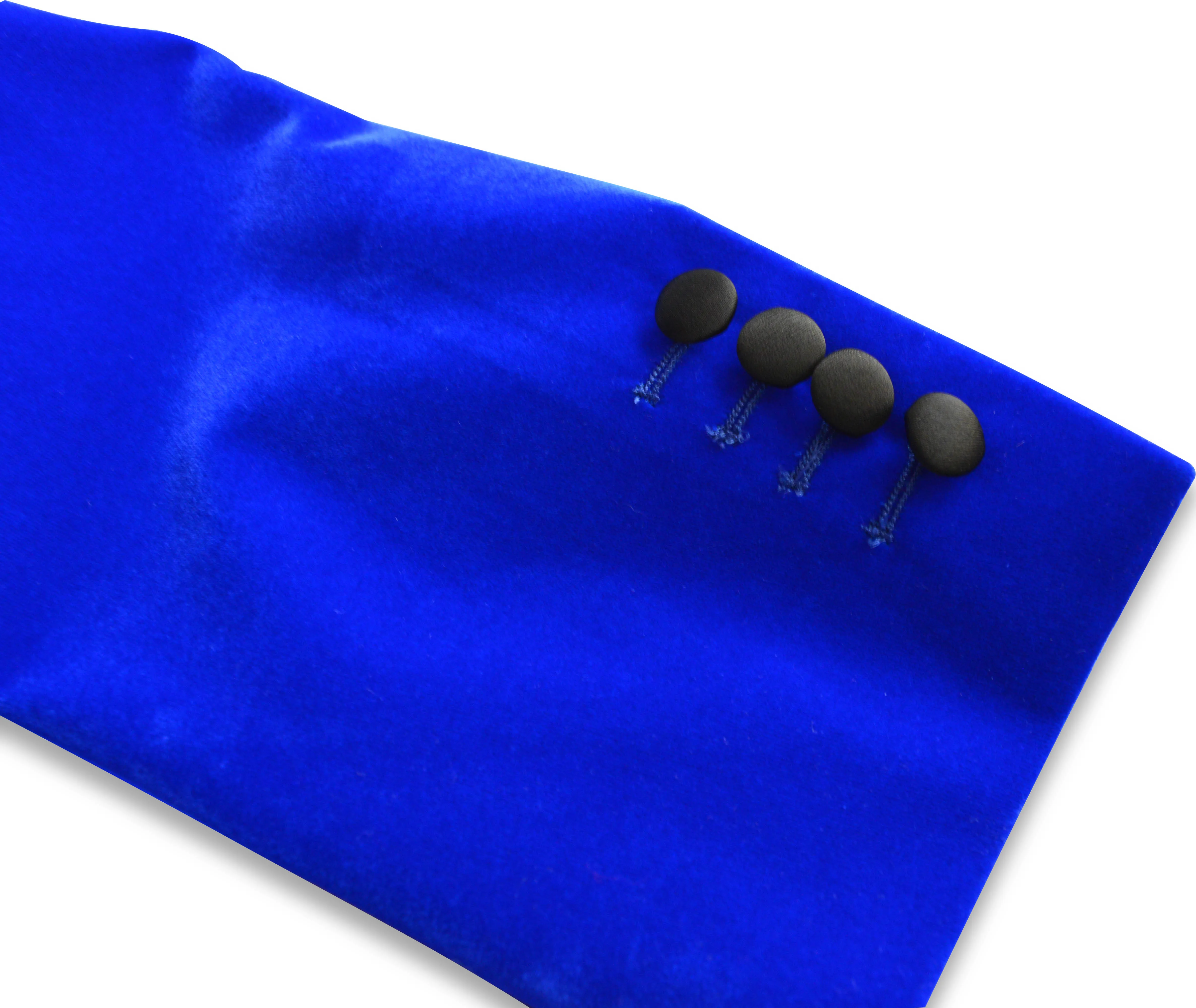 Custom Classic Design Velvet Mens Blue Fashion Casual Business  Slim Fit Suits Mens Wedding Dress