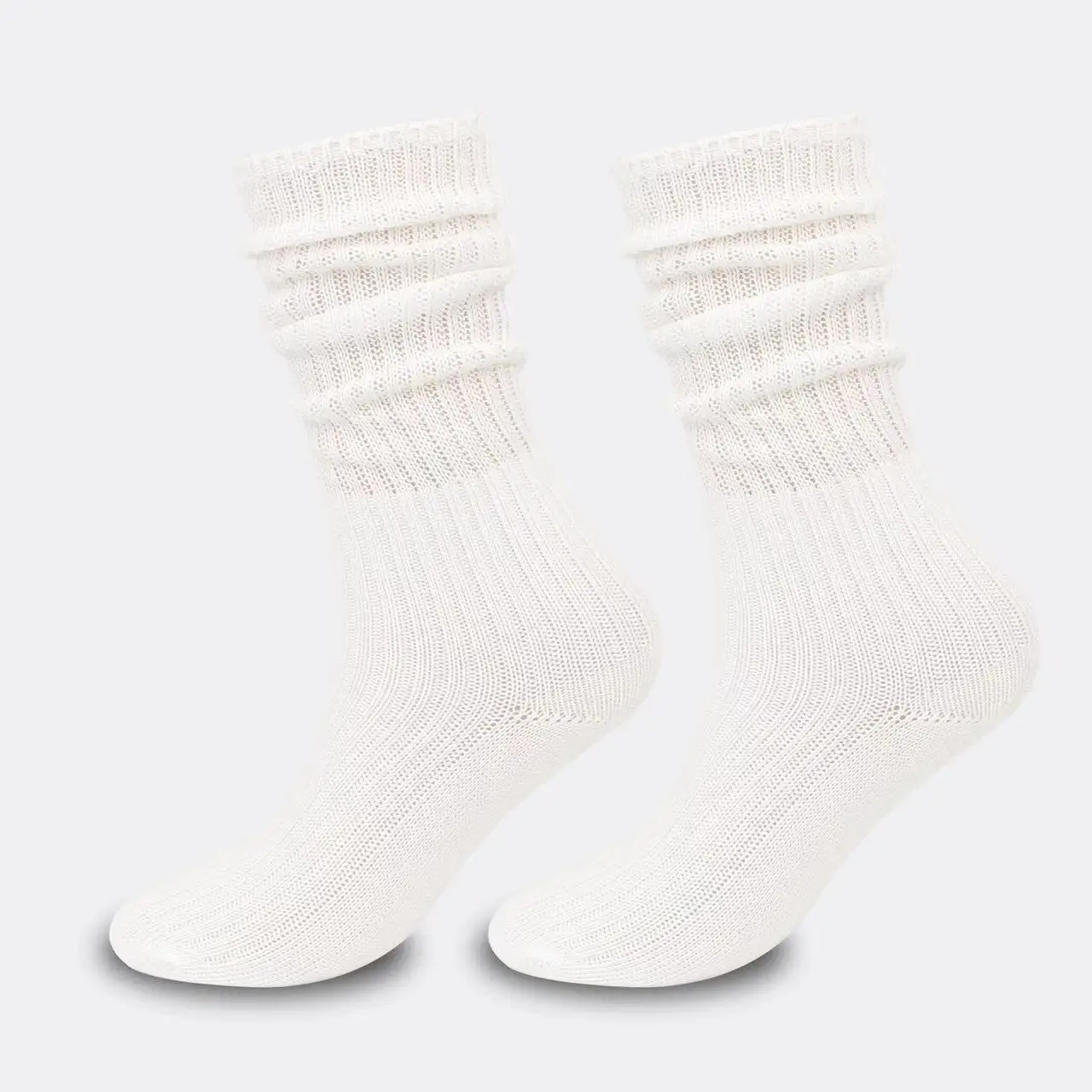 Women Knit Cotton Crew Fashion Slouch Casual Socks