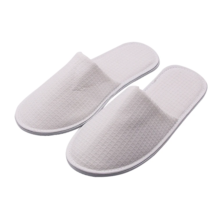 UG Classic waffle Hotel Guestroom Eva sole Supplies Closed Toe Wholesale Customized Logo Disposable Hotel Slippers