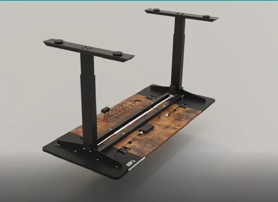 USA warehouse furniture  1.2M 1.4M top for dual computer laptop  five years warranty waiting area wood table