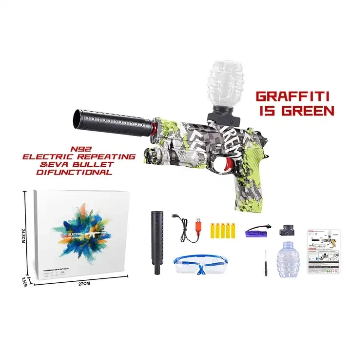 Glock Gel Blaster Pistol Electric Water Gel Gun Blaster Automatic  Gun