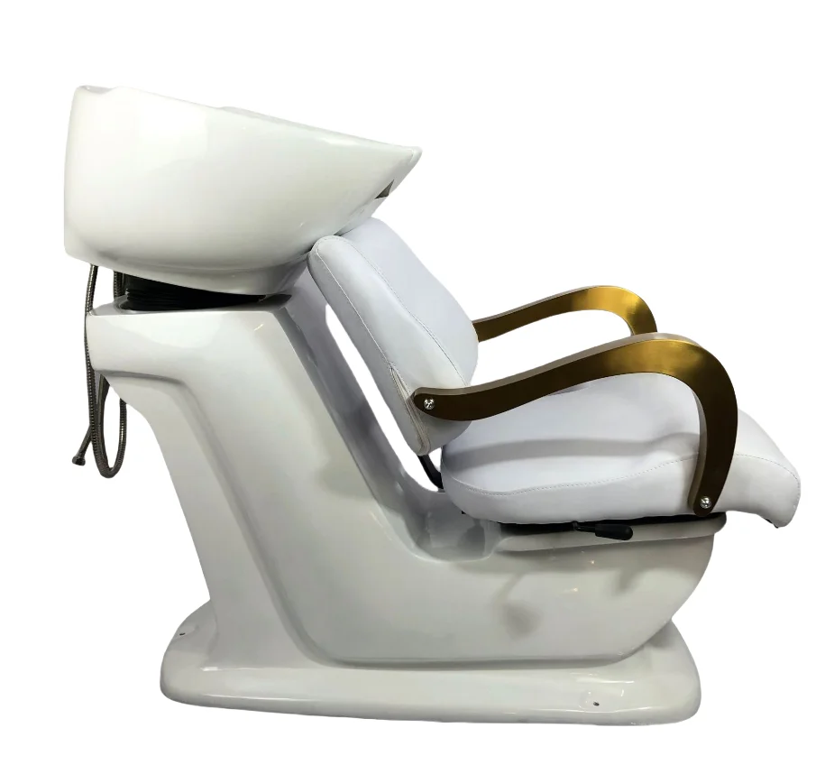 Лидер продаж салонная мебель Современная раковина для волос кожаный салонный стул шампуня