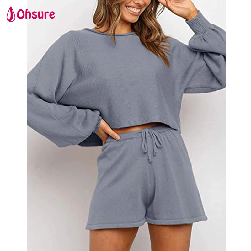 
2021 New style high quality leisure wear women pajamas long sleeve sleepwear cotton bamboo loungewear sleepwear 