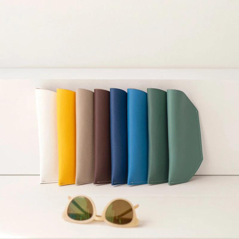 Персонализированный футляр для очков, мягкий кожаный футляр для солнцезащитных очков, индивидуальный Подарок на годовщину