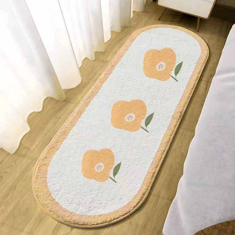 Indoor  print blanket mat  anti-skid soft crystal velvet big floor mat protective floor carpet mat