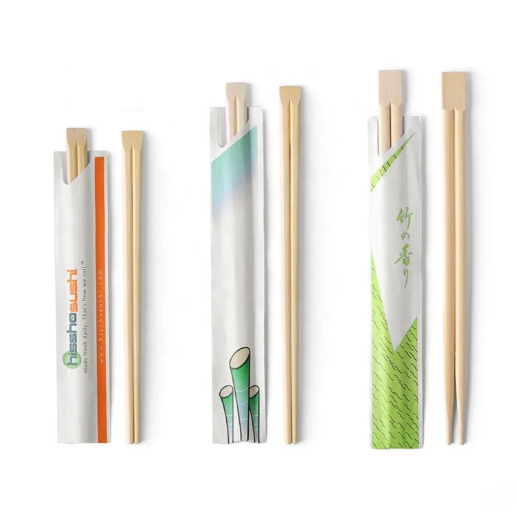 Chinese factory sale round bamboo disposable chopsticks for eat sushi