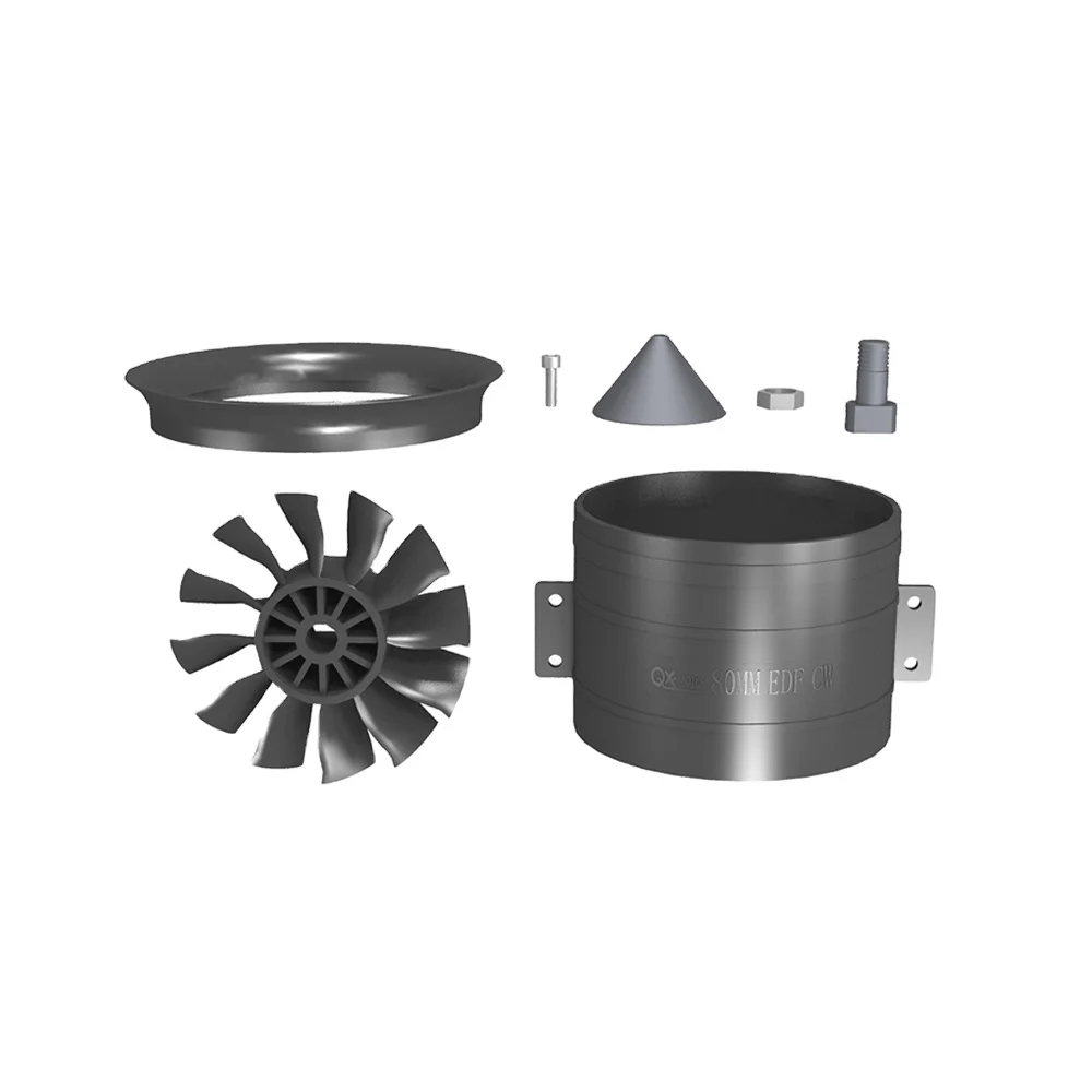 QX-Motor 80 mm 12 blades ducted fan EDF CW CCW  Hardware Accessories without motor kit for RC aircraft model parts