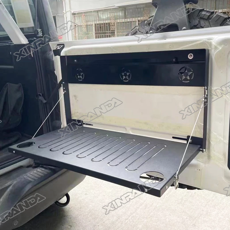 Bronco Car Rear Door Table Rack Tail Gate Table Bracket Folding Racks For Ford Bronco 4 door 2021 2022 2023 2024