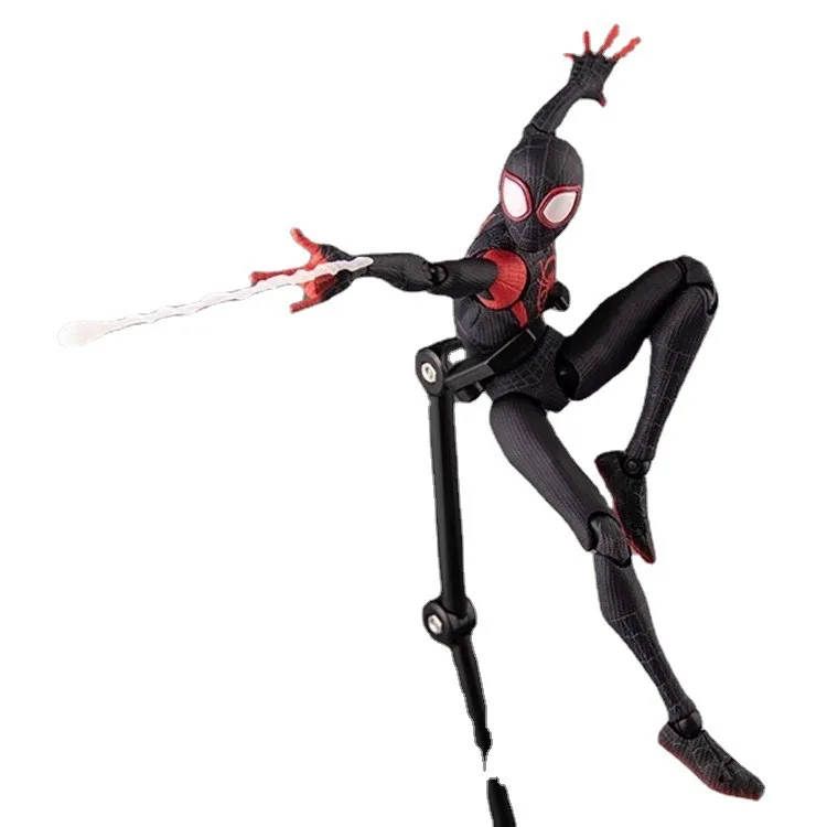 Мститель Marvel SHF Параллельная Вселенная Человека-паука 2 через Вселенную Мили подвижная модель анимационных фигур в коробке