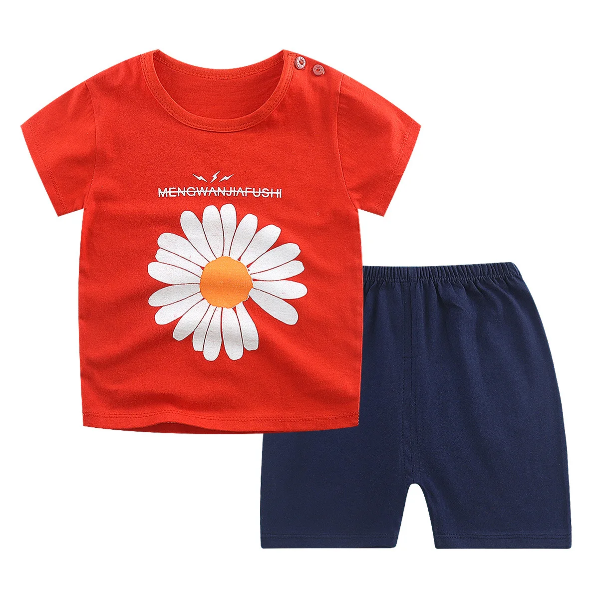 
wholesale 2-piece High Quality Baby Boy Clothing Sets unisex children clothes baby summer set 