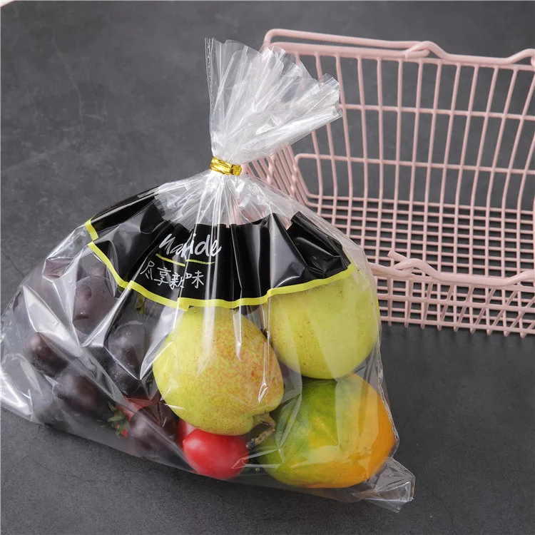 Eco-friendly custom printed vegetable packing plastic polypropylene BOPP anti-foggy self adhesive bag
