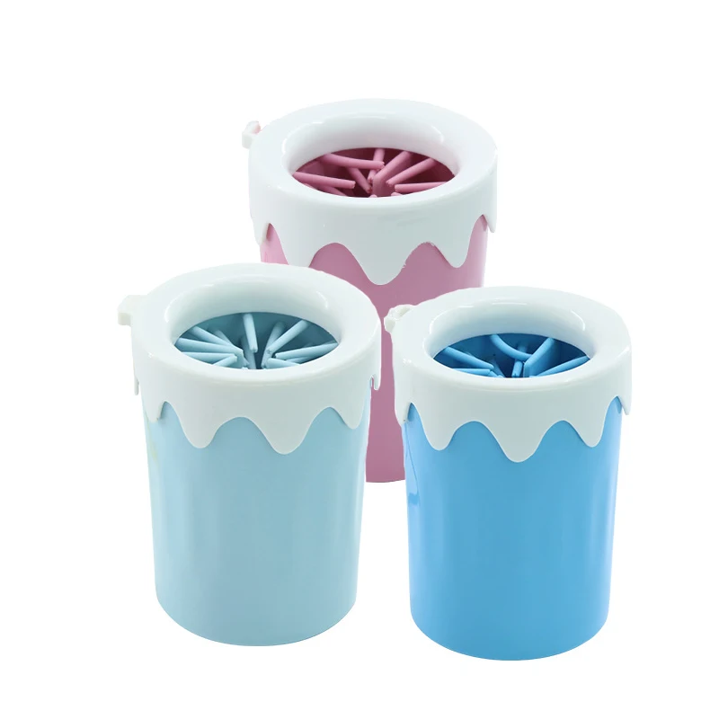 Оптовая продажа от производителя, моющая щетка для мытья, самоочищающаяся бутылка, лапа для ног для домашних собак