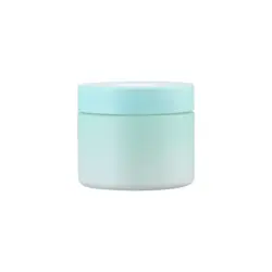 Customized Eco Friendly Luxury Cosmetic Packaging Frosted Body Cream Glass Jars With Lid