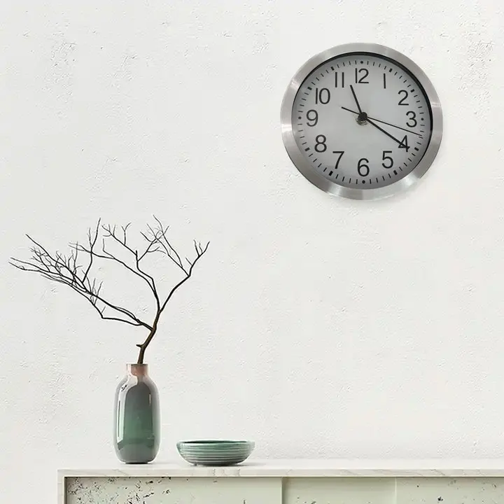 15CM Classic Minimalist Home Living Room Decoration Hanging Metal Wall Clock