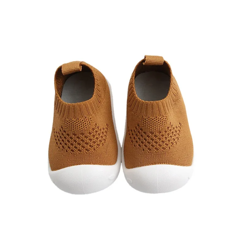 Babyhappy Wholesale Breathable Flying Woven Footwear Baby Kids Toddler Barefoot Walking Sock Shoes For Kids