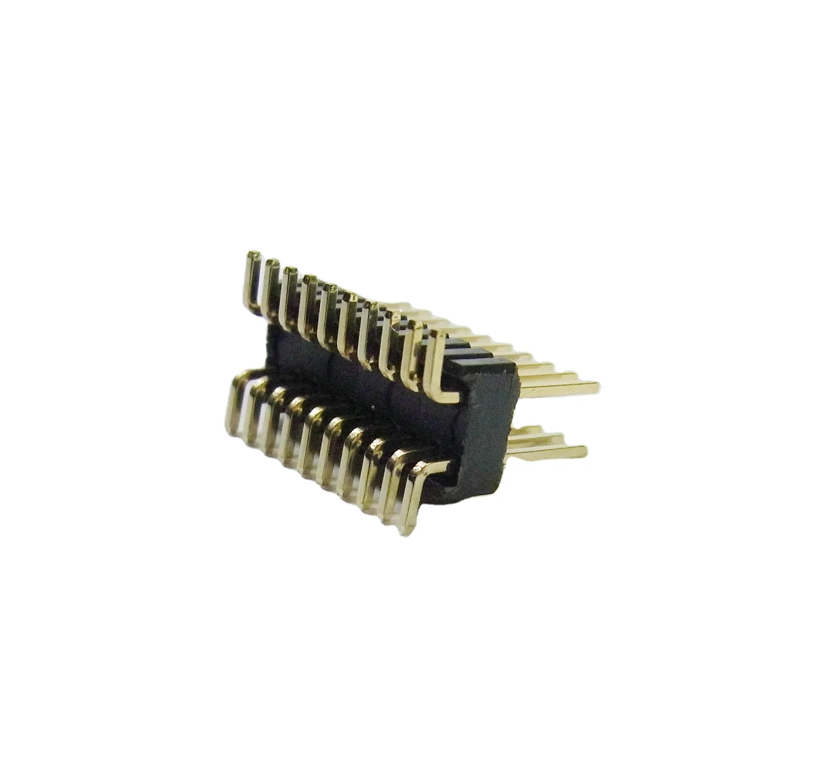 Gold Plated 2.54mm row pitch Double row 1.27 mm horizontal SMT pin header