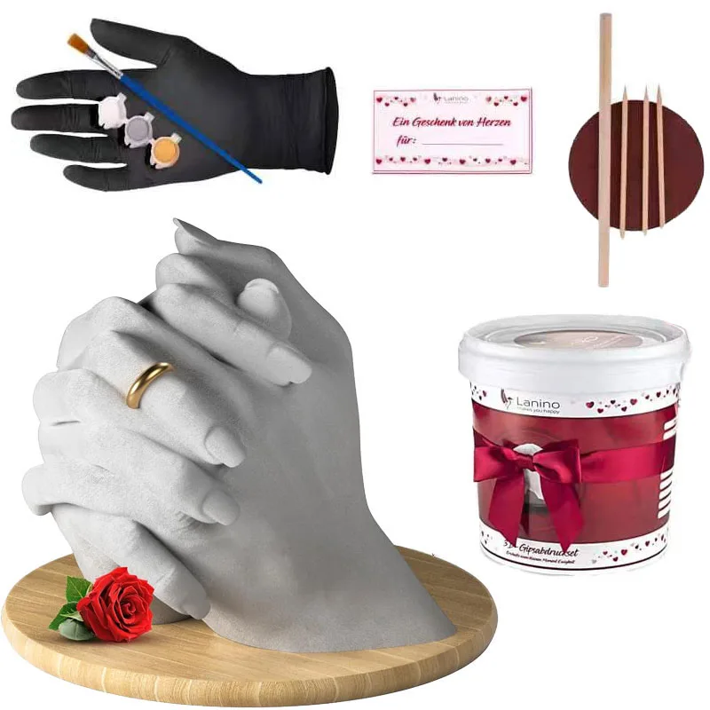 hand casting powder alginate impression powder plaster hand mold casting kit 3d hand casting kit for couple
