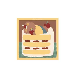 50sheets size 80*80mm writing paper memo pads animal sticky notes office and school supplies