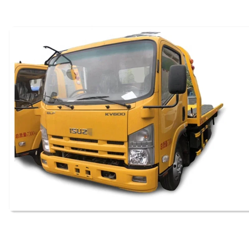 Japan Brand 2 axle flatbed tow truck,light duty wrecker truck hot sale in UZBEKISTAN and south-east Asia