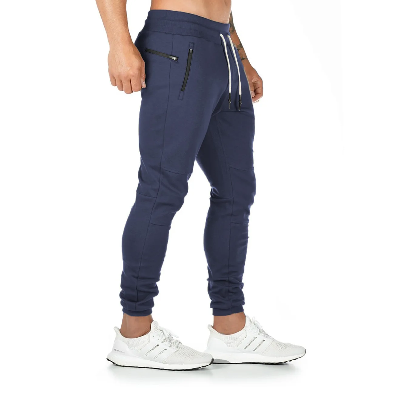 Custom Joggers Sweatpants Men Solid Color Gyms Fitness Workout Sportswear Trousers Autumn Winter Male Plus Size Track Pants