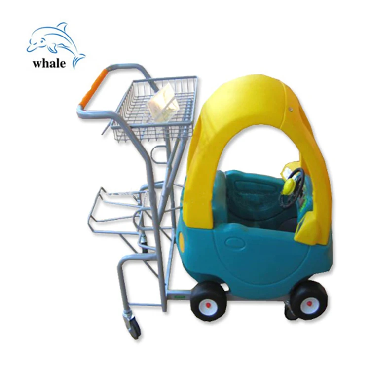 Wholesale kids toy Plastic trolley supermarket  Storage grocery Market Cart trolley hand cart shopping trolley