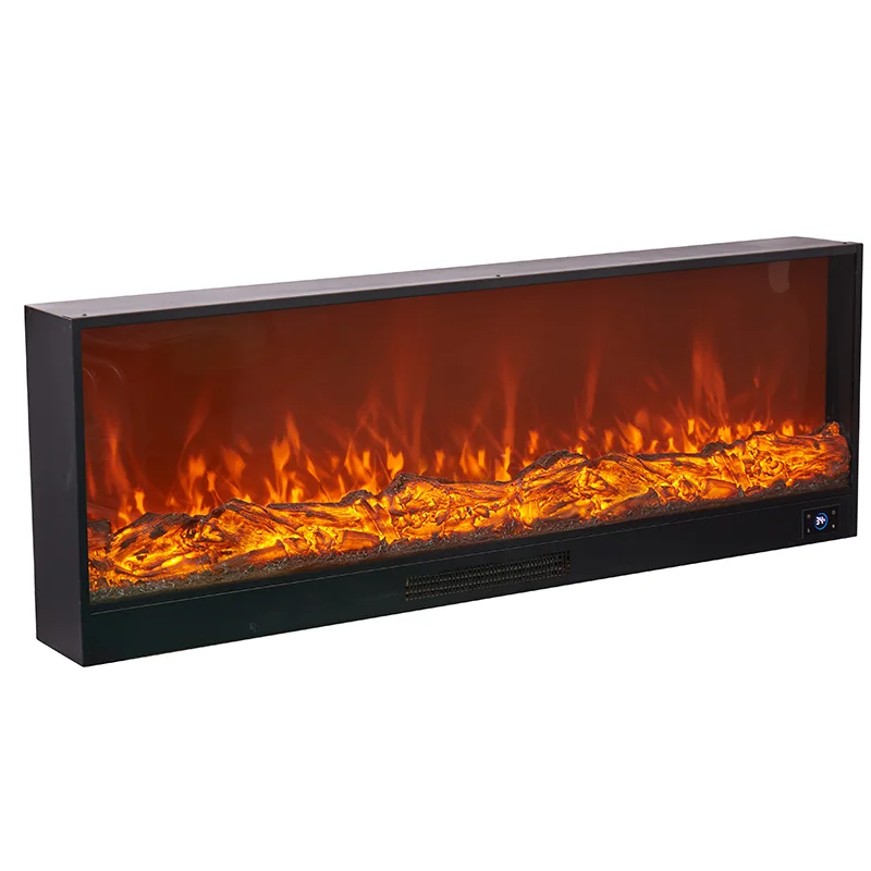 
Wholesale 60 inch decorative flame heated electric fireplace 