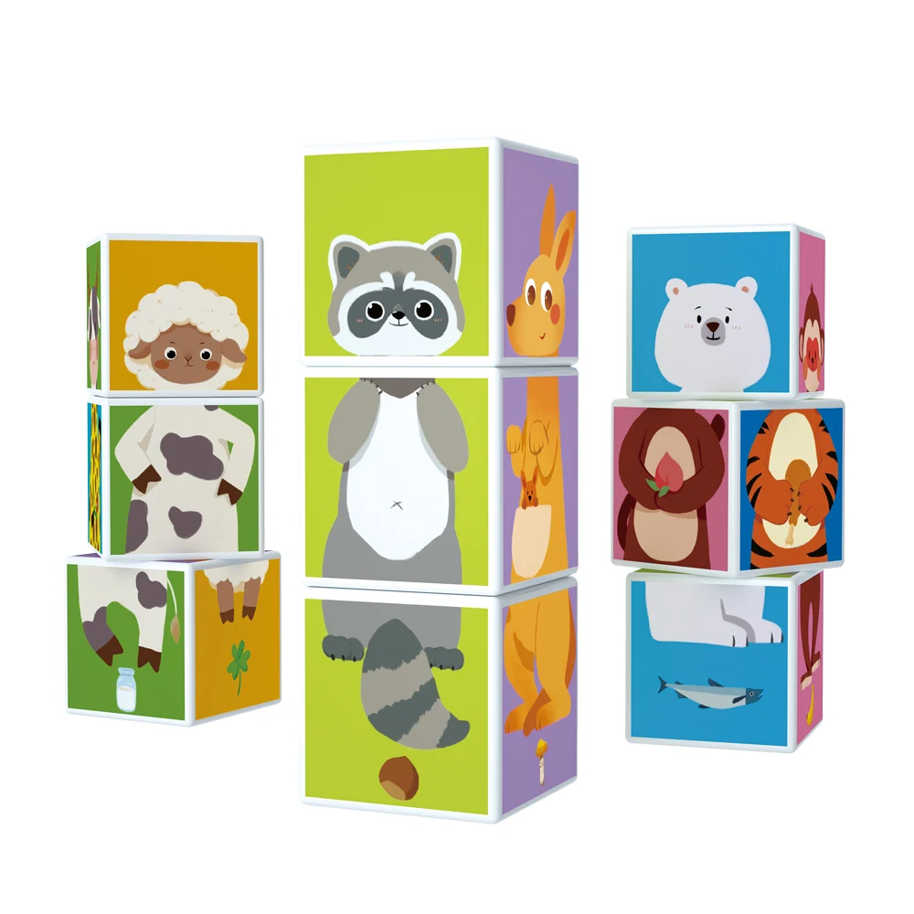 Wholesales Environmentally Friendly children toys 3D magnetic cube building blocks educational cube magic cube magnetic