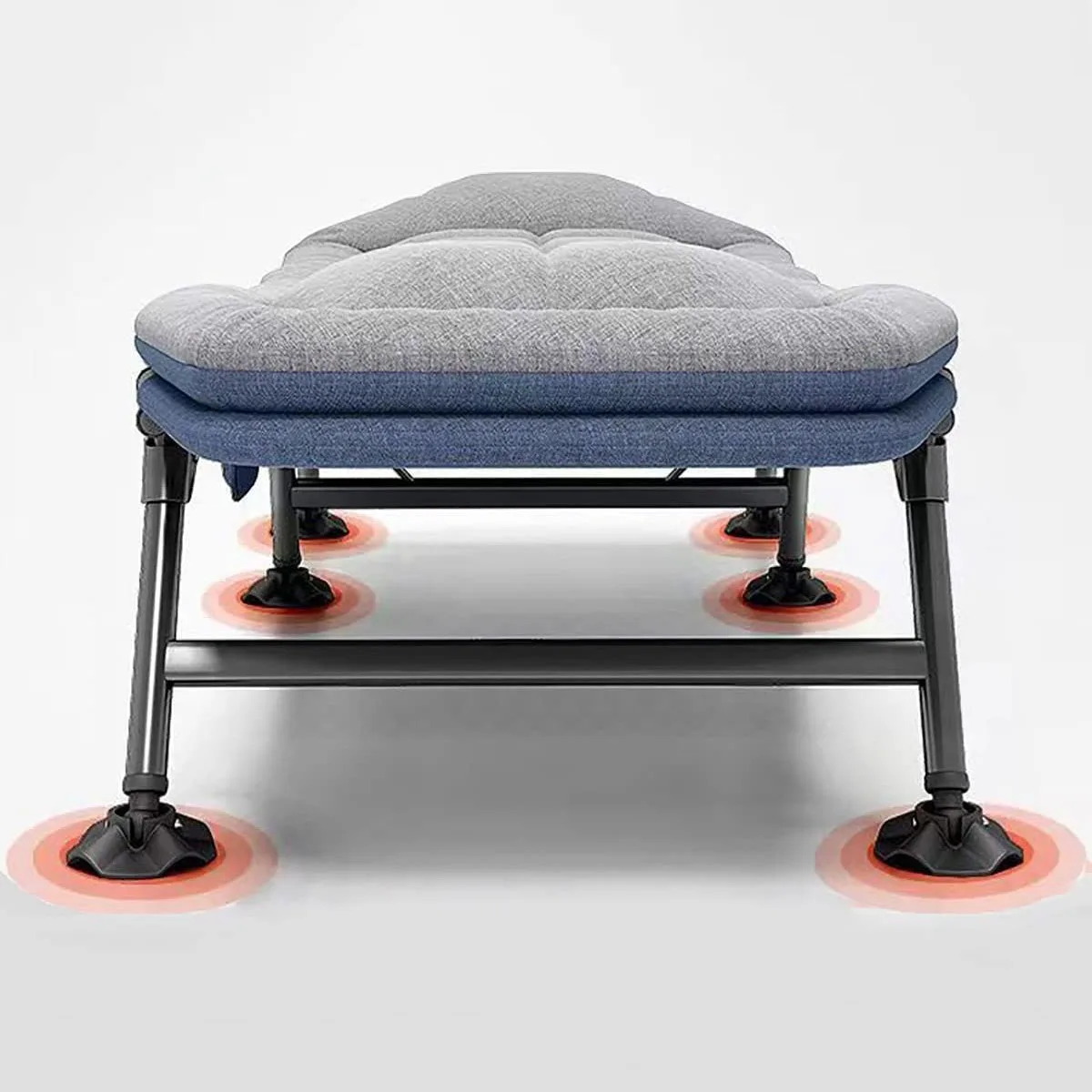 DrunkenXp Adjustable Outdoor Travel Garden Camping Cot Single Luxury Folding Bed Multifunctional Folding Sofa Bed