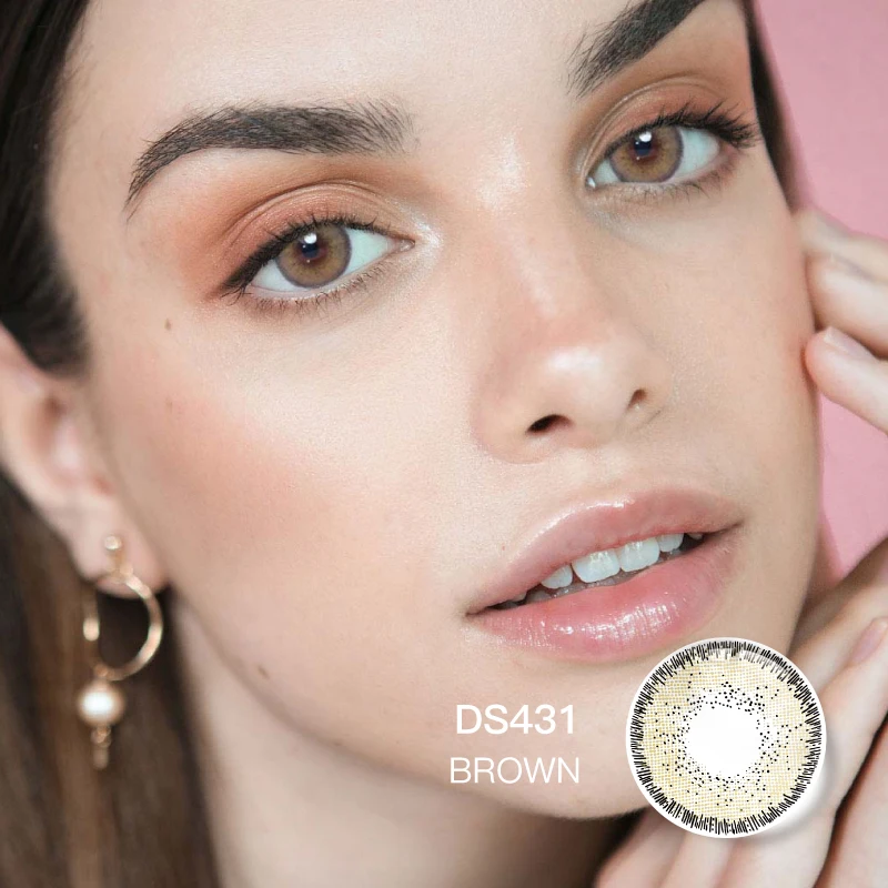 DS431 Miiemo Brown Gray Color Lens Hot Selling Color Contact Lens Wholesale Price Monthly Contact New Arrival