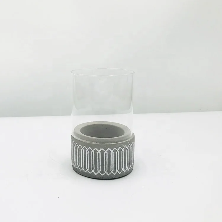 Factory Wholesale Home Decoration Candle Holder Stand Pure Wick Parraffin Scented Concrete Candle Jar