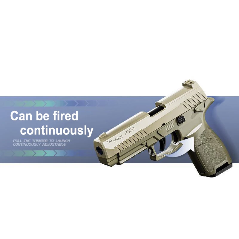 Children Electric Shell Ejecting Foam Bullets Soft Bullet P320 Pistol Toy Guns Air gun pistol For Adults And Kids Gifts