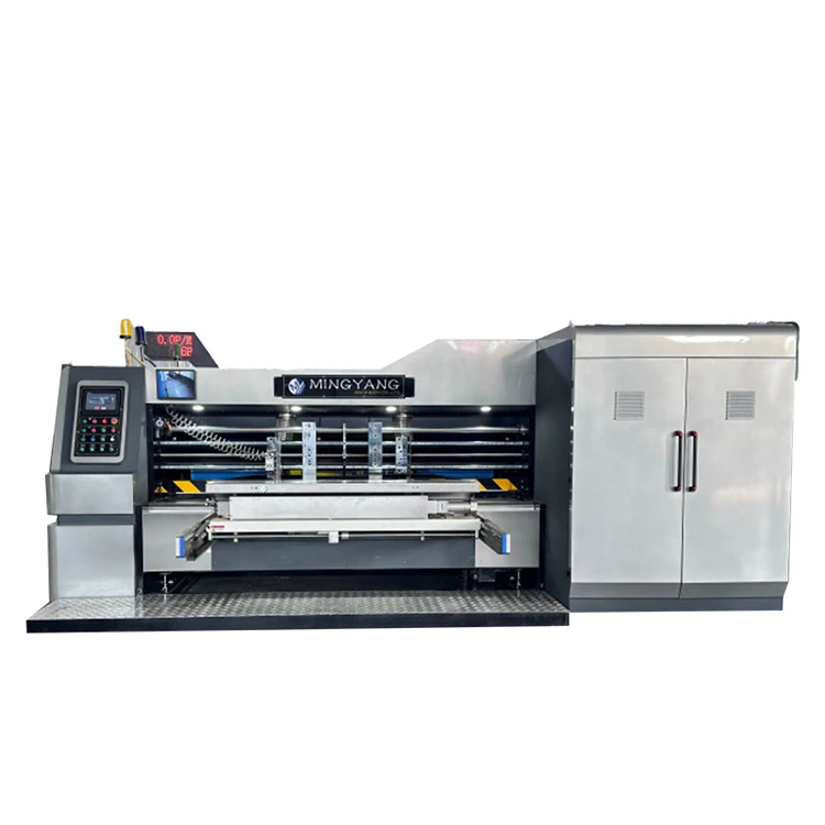 Flexo Water Ink Based High Speed Vacuum Transfer Box Maker Machine For Corrugated Box Making