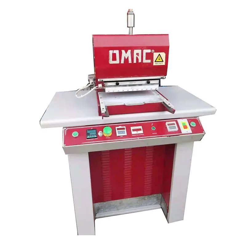 used italian OMAC single station manufacturing leather belt hole punching machine