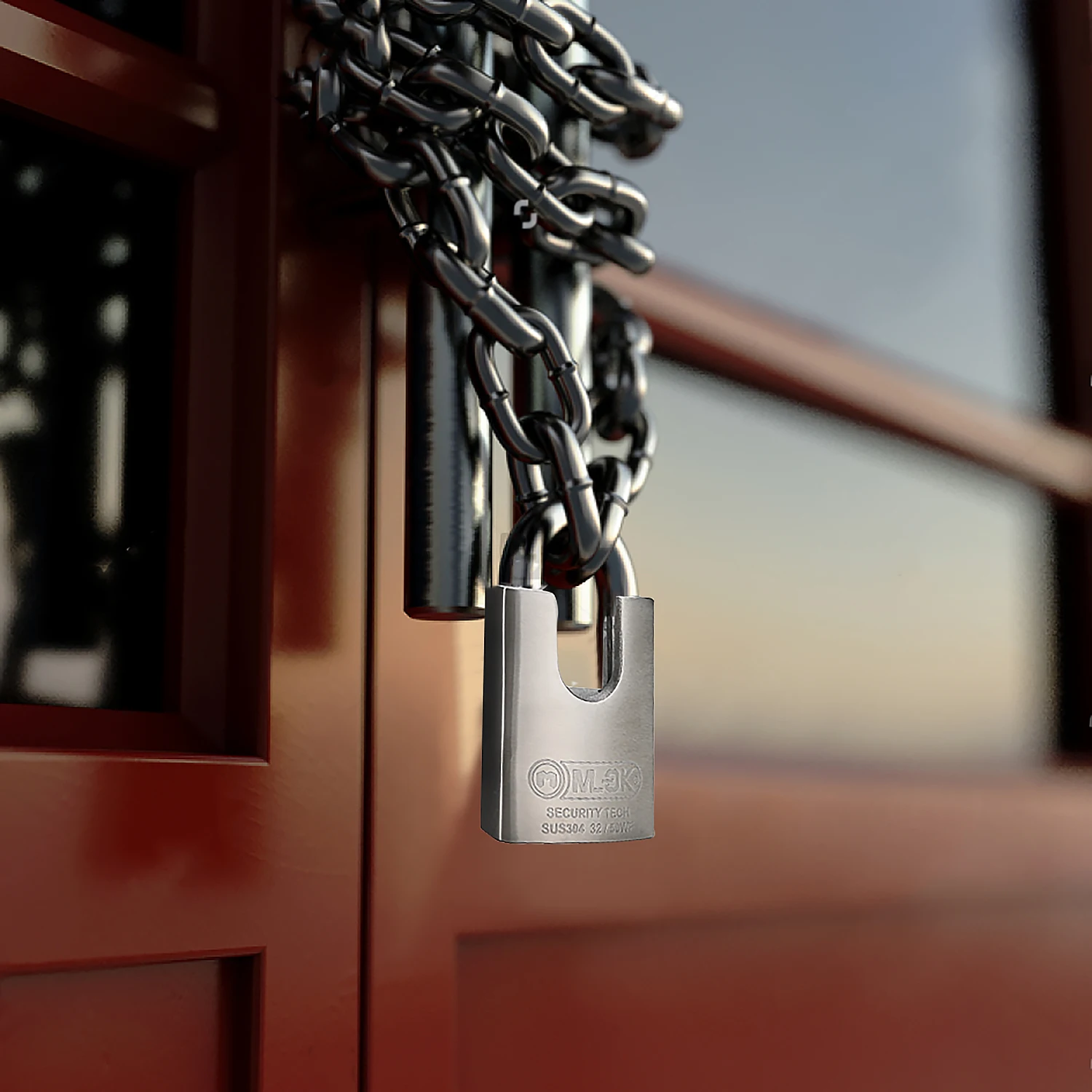 MOK Available for 30 years Stainless steel IP68 Waterproof Outdoor Smart Fingerprint Padlocks