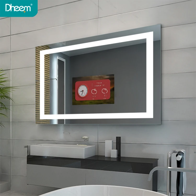 
 Водонепроницаемое зеркало со светодиодной подсветкой Smart TV для ванной комнаты  