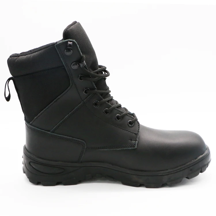 ENTE SAFETY Wholesale S3 protective fashion black high cut corrected grain micro leather upper waterproof safety boots