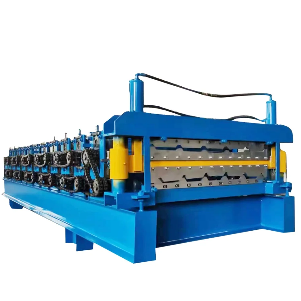 Peru Popular TR4 TR6 Trapezoidal Metal Roof Sheet Roll Forming Machine IBR Iron Roofing Sheet Making Machine