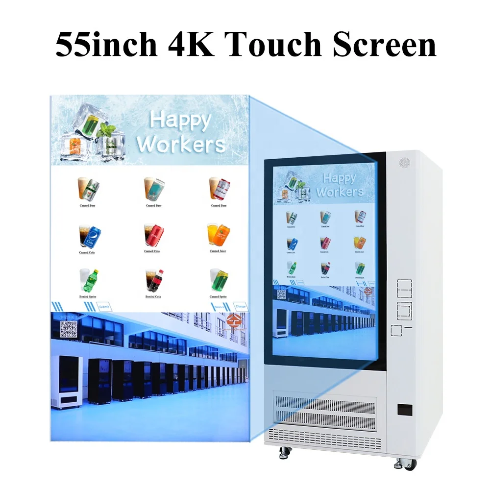 Touch Screen Self-service Instant Slushy Ice Drink Vending Machine Fully Automatic
