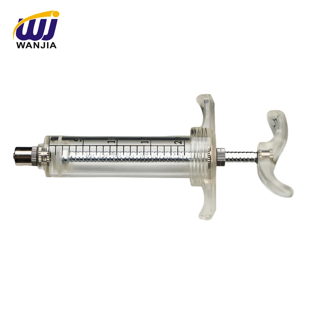 Adjustable TPX Veterinary Plastic Syringe for Livestock Injection Efficient Use for Animals